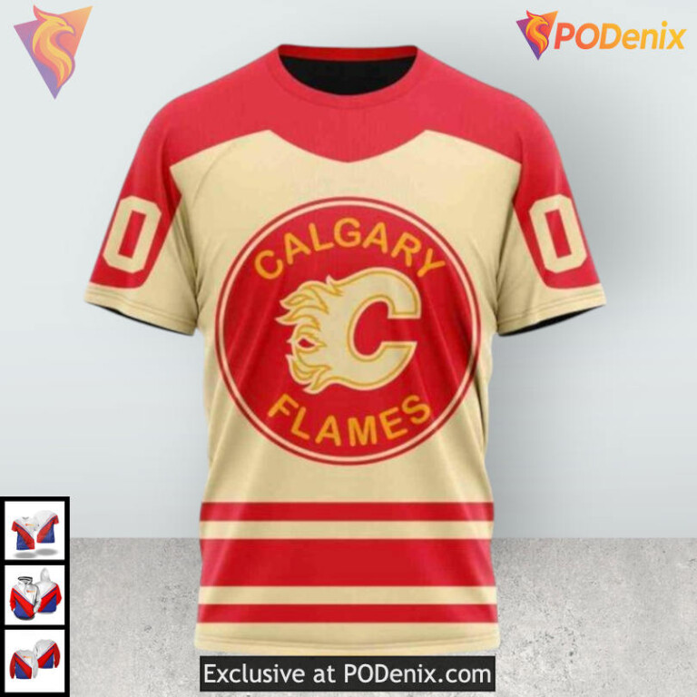 2025 Heritage Classic Tribute Calgary Flames 3D Hoodie Limited NHL Edition - 2