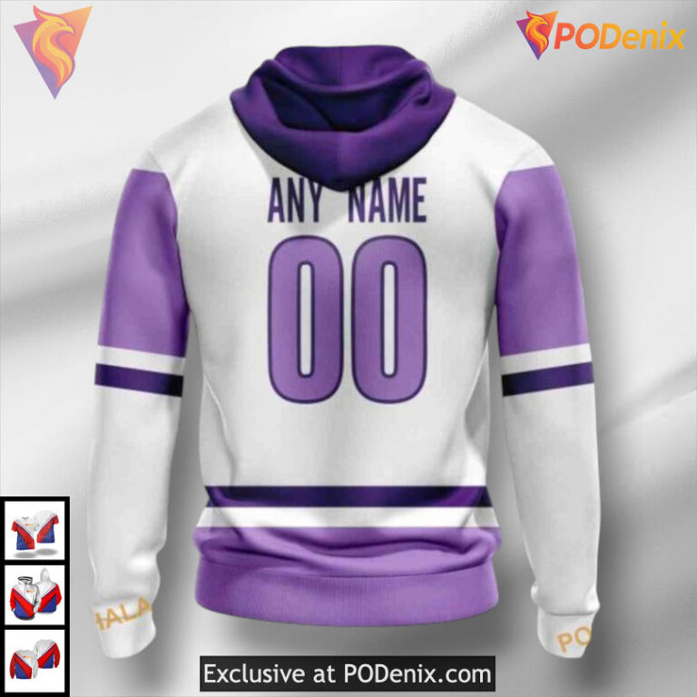 2025 Hockey Fight Cancer Edition Carolina Hurricanes 3D Hoodie Custom Apparel - 1