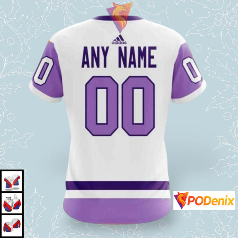 2025 Hockey Fights Cancer Tribute Custom Pittsburgh Penguins All Over Print Hoodie - 3