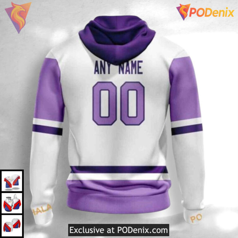 2025 Hockey Fights Cancer Tribute Dallas Stars Christmas Hoodie Personalized - 1