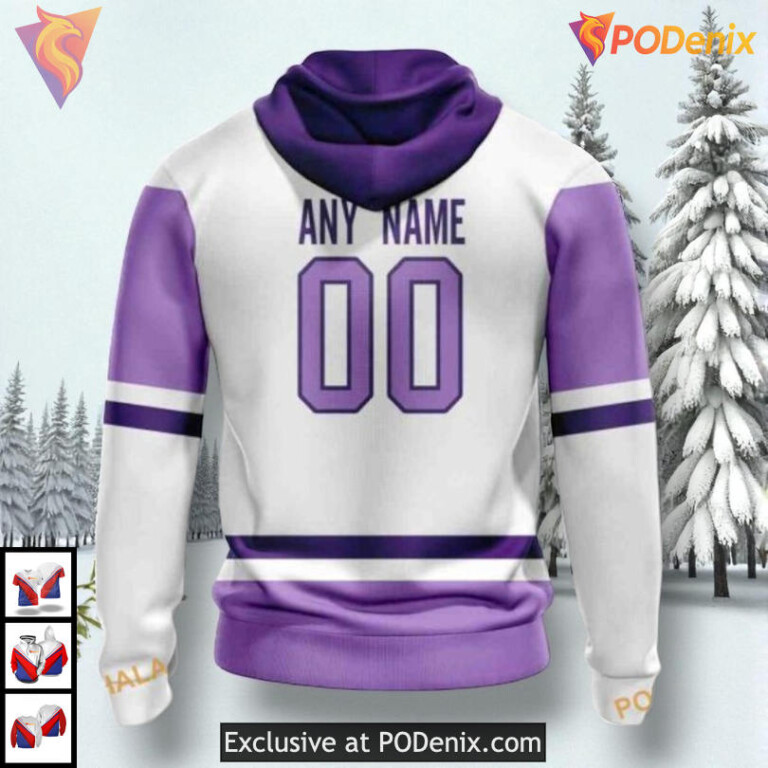 2025 Hockey Fights Cancer Tribute NHL Montreal Canadiens 3D Hoodie - 1