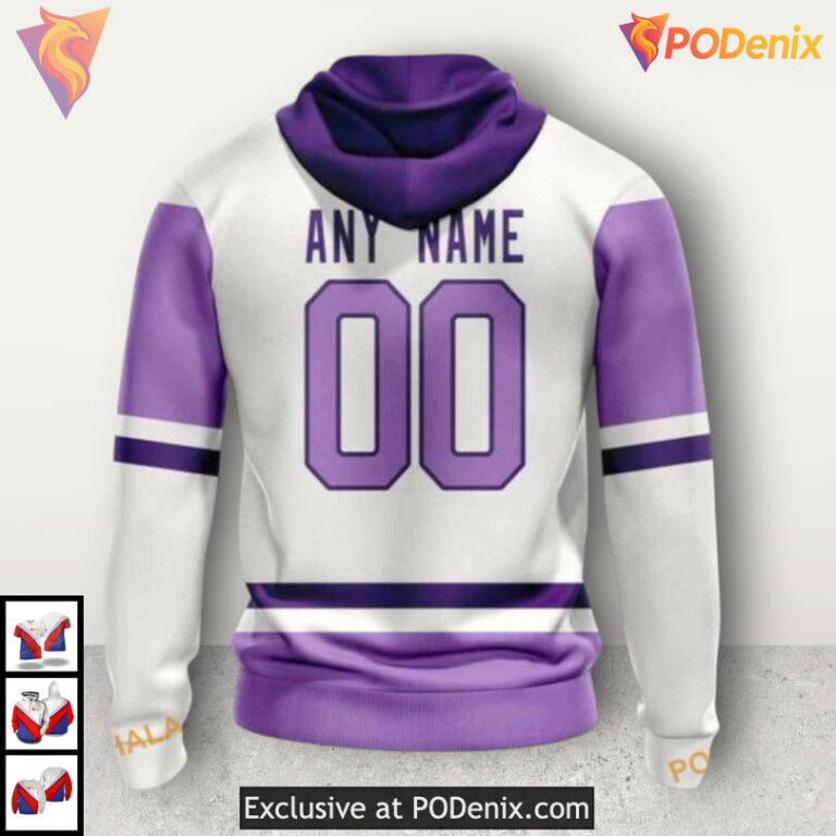2025 Hockey Fights Cancer Tribute NHL Seattle Kraken 3D Hoodie Design - 1