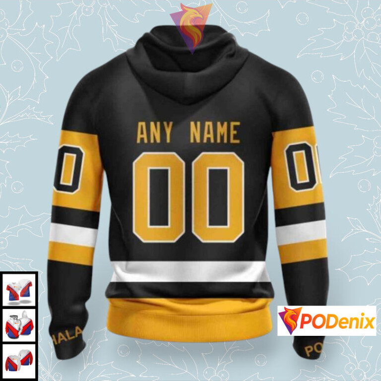 2025 Home Jersey Concept Custom Pittsburgh Penguins Sweatshirt Hoodie NHL 3D - 1