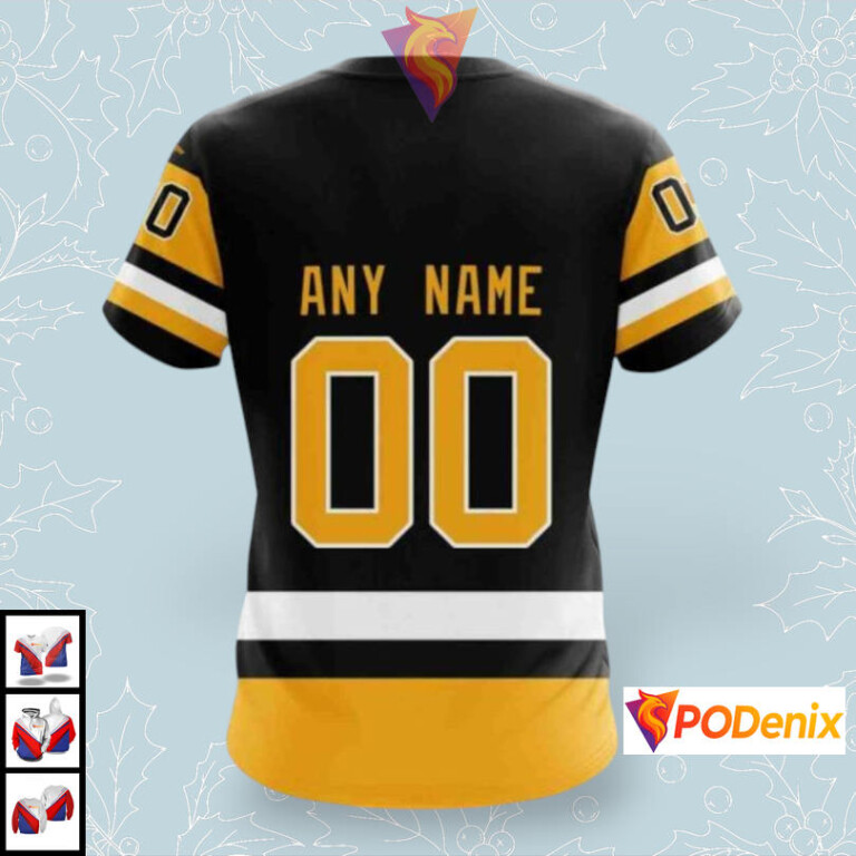 2025 Home Jersey Concept Custom Pittsburgh Penguins Sweatshirt Hoodie NHL 3D - 3