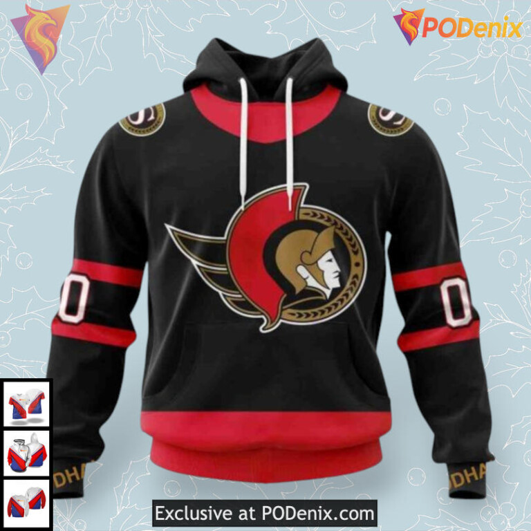 2025 Home Kits Concept NHL Ottawa Senators Hoodie 3D Custom