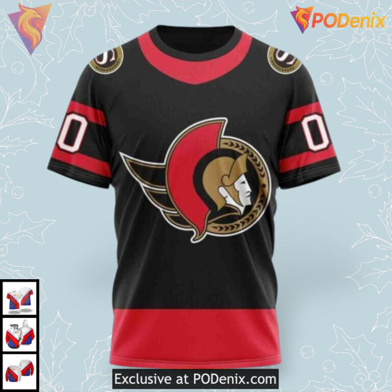 2025 Home Kits Concept NHL Ottawa Senators Hoodie 3D Custom - 2