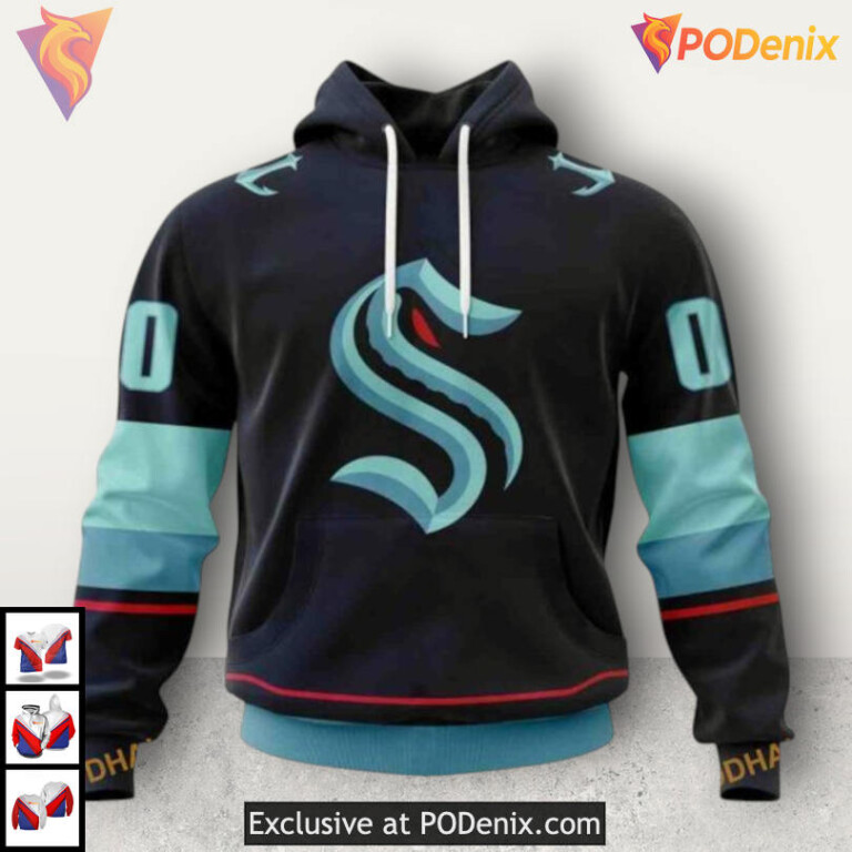 2025 Home Kits Concept NHL Seattle Kraken Hoodie 3D Custom Edition