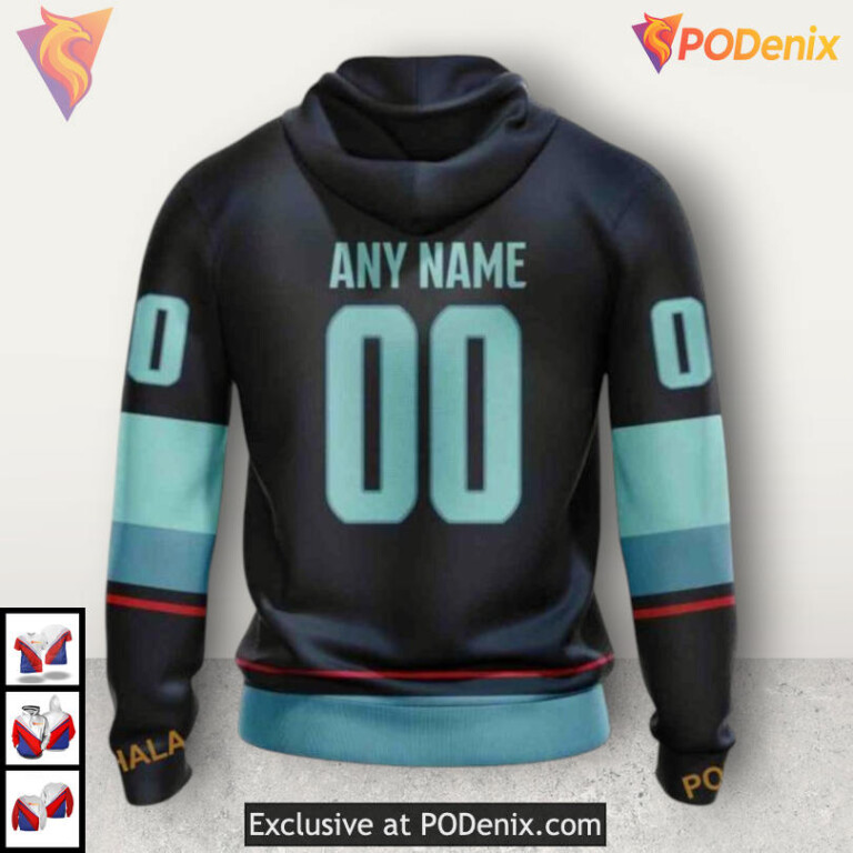 2025 Home Kits Concept NHL Seattle Kraken Hoodie 3D Custom Edition - 1