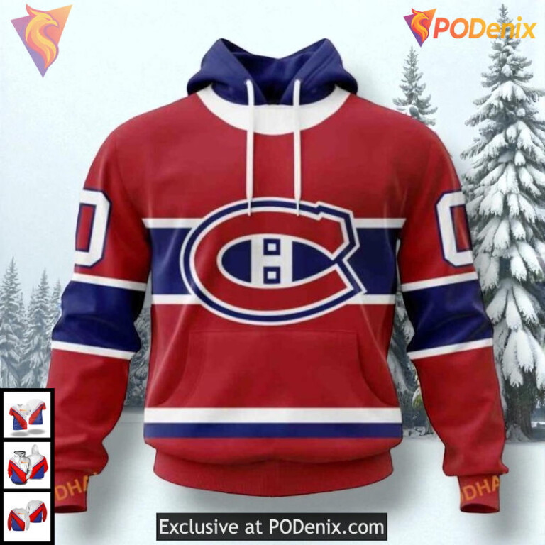 2025 Home Kits Redesign NHL Montreal Canadiens Hoodie 3D Custom Gear