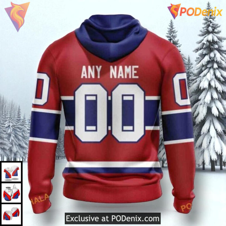 2025 Home Kits Redesign NHL Montreal Canadiens Hoodie 3D Custom Gear - 1