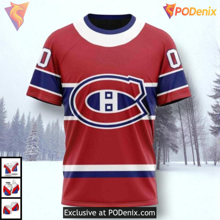 2025 Home Kits Redesign NHL Montreal Canadiens Hoodie 3D Custom Gear - 2