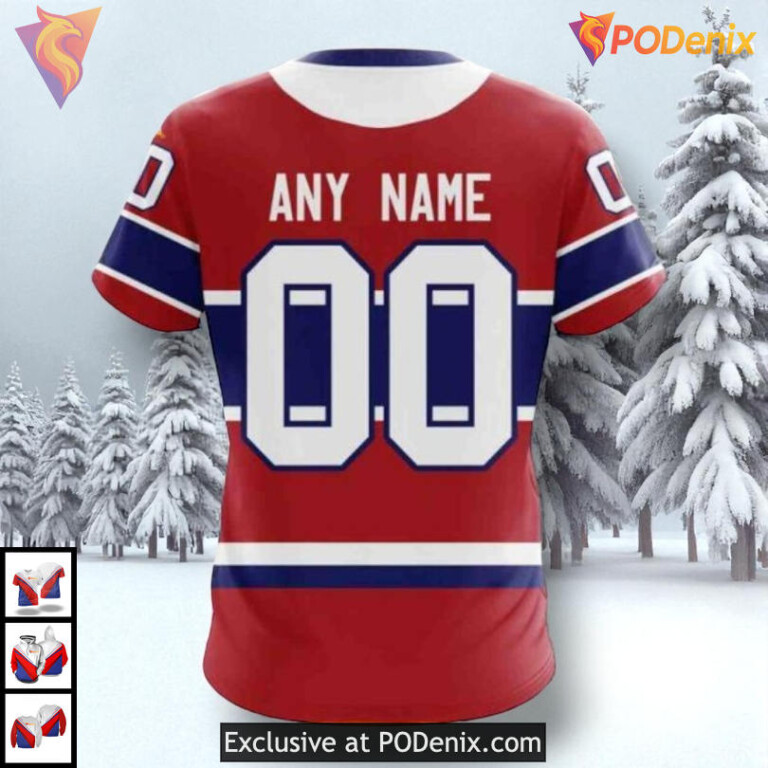 2025 Home Kits Redesign NHL Montreal Canadiens Hoodie 3D Custom Gear - 3