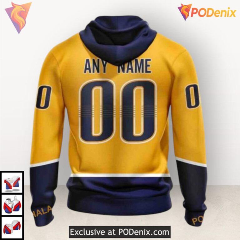 2025 Home Kits Special Edition Nashville Predators 3D Hoodie Custom Design - 1