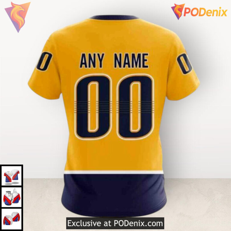 2025 Home Kits Special Edition Nashville Predators 3D Hoodie Custom Design - 3