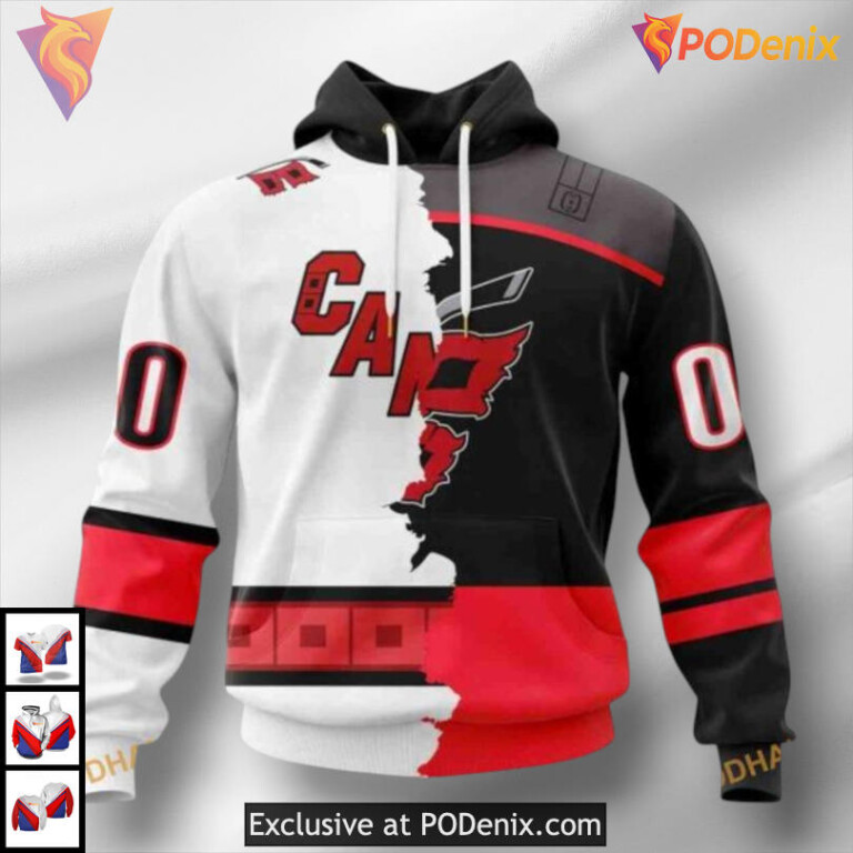 2025 Home Mix Away Concept Carolina Hurricanes Hoodie 3D Sweatshirt
