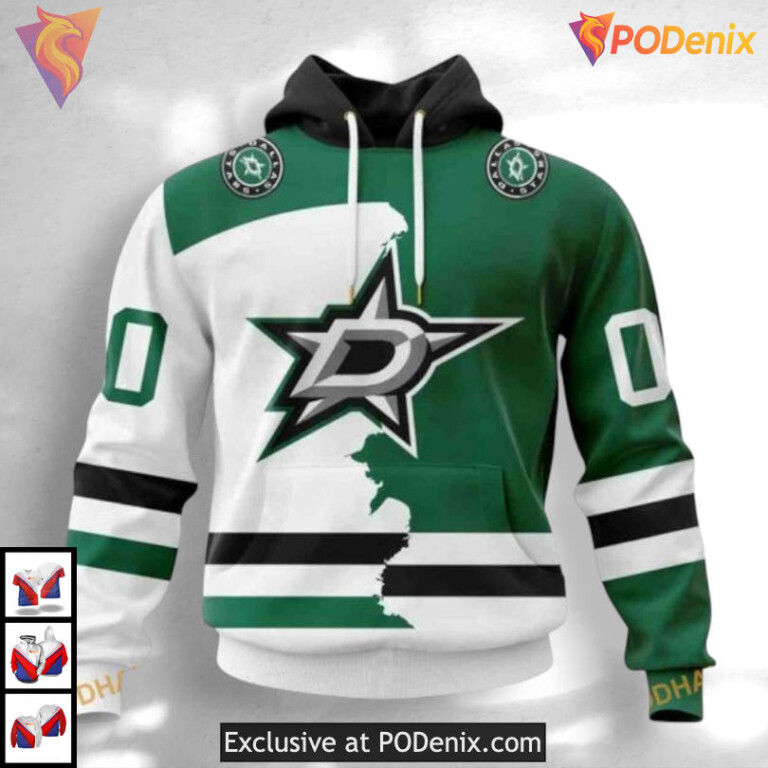 2025 Home Mix Away Concept Dallas Stars Holiday Hoodie Custom 3D Design