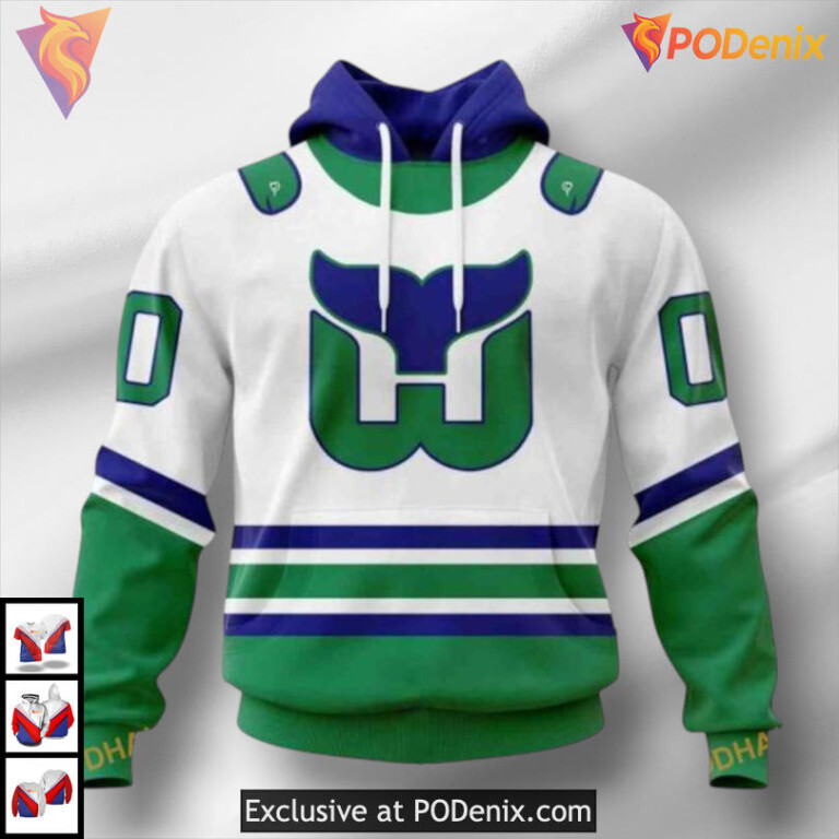 2025 White Whalers Kits Tribute Carolina Hurricanes Sweatshirt Hoodie 3D
