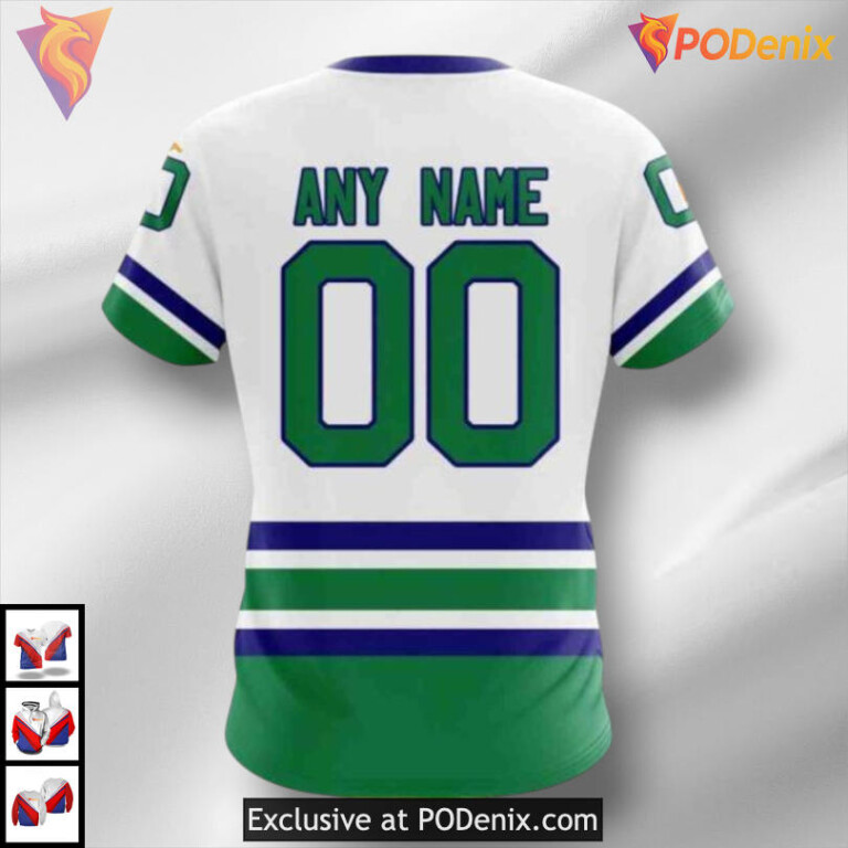 2025 White Whalers Kits Tribute Carolina Hurricanes Sweatshirt Hoodie 3D - 3