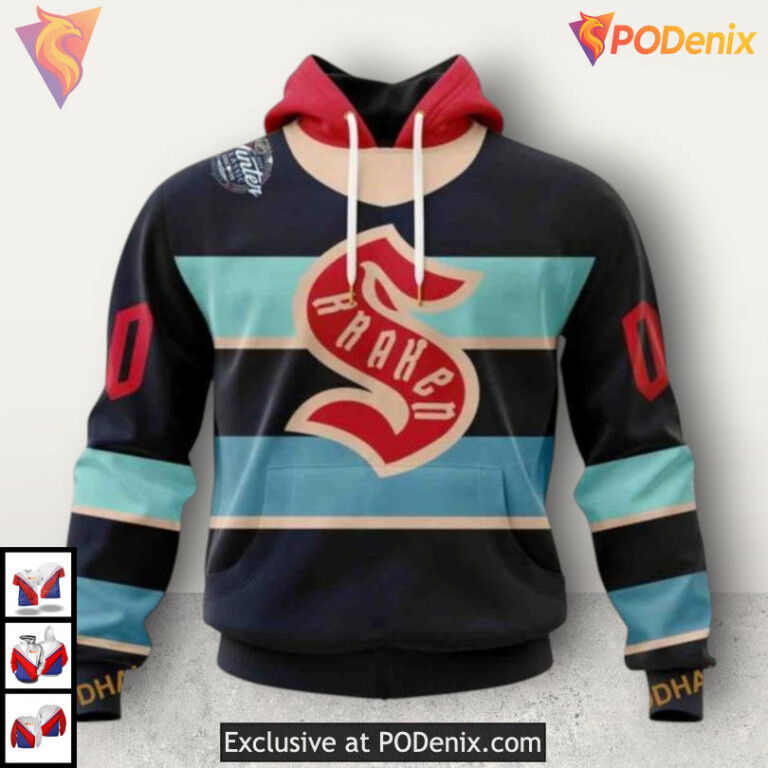2025 Winter Classic Concept Design NHL Seattle Kraken Sweatshirt Hoodie 3D