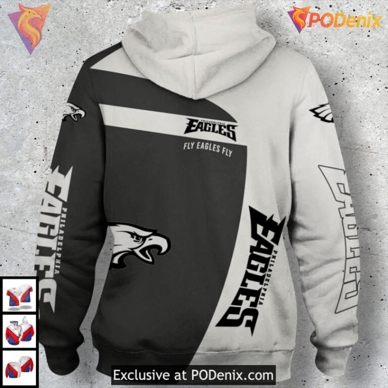 3D Pullover Zip Style Philadelphia Eagles Hoodie Gift Idea for Loyal NFL Fans - 1