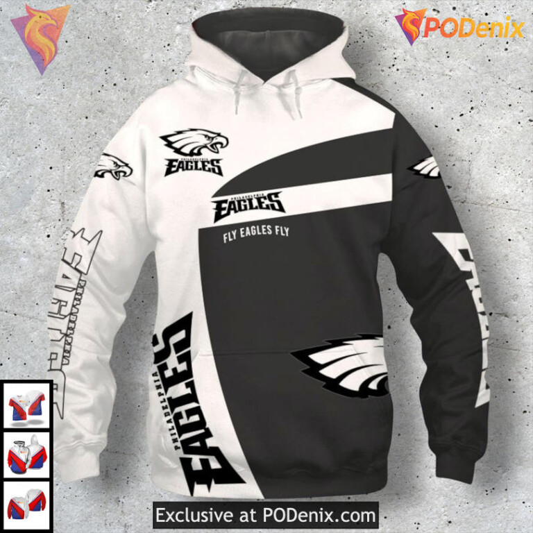3D Pullover Zip Style Philadelphia Eagles Hoodie Gift Idea for Loyal NFL Fans - 2