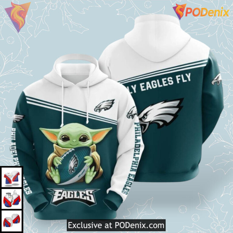 All Over Print Collection Philadelphia Eagles All Over Print Hoodie 3D Team Edition