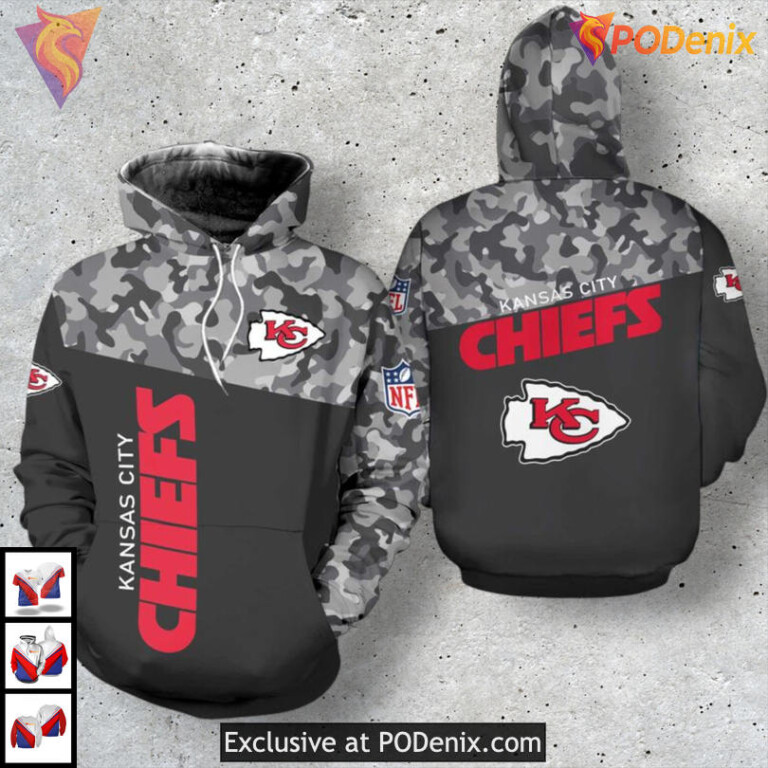 All Over Print Limited Edition Kansas City Chiefs Hoodie For Men Custom 3D Gear - 1