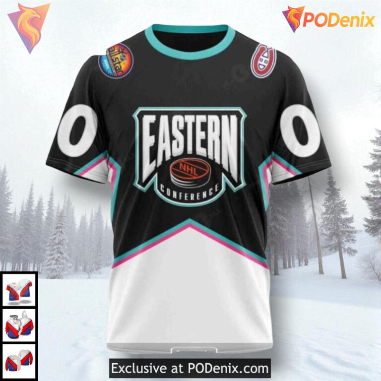 All Star Eastern Conference 2025 NHL Montreal Canadiens Winter Hoodie 3D - 2