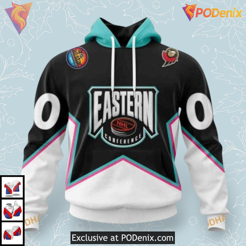 All Star Eastern Conference 2025 NHL Ottawa Senators Sweatshirt Hoodie 3D