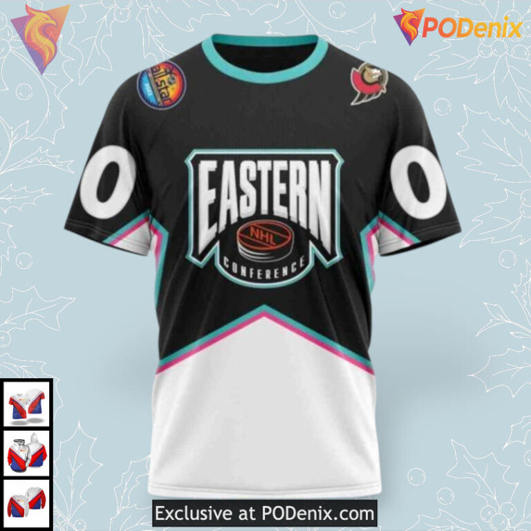 All Star Eastern Conference 2025 NHL Ottawa Senators Sweatshirt Hoodie 3D - 2