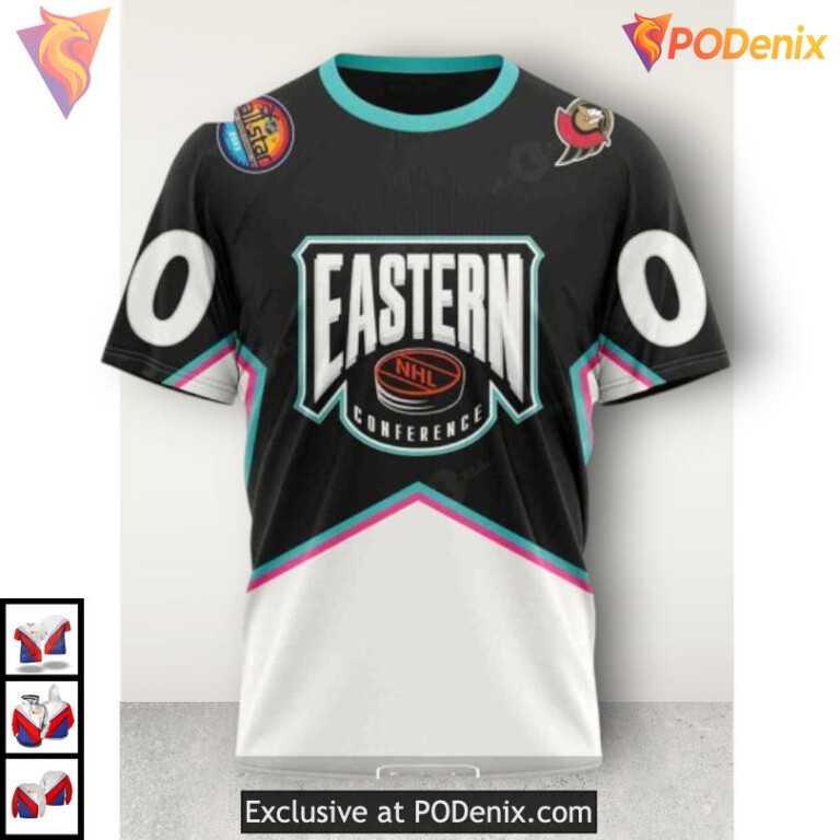 All Star Eastern Conference 2025 NHL Ottawa Senators Unisex Hoodie 3D - 2