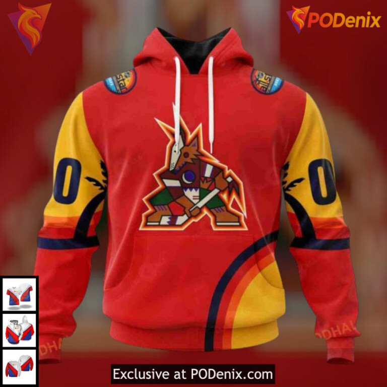 All Star Florida Sunset Edition Arizona Coyotes Hoodie Custom 3D Apparel