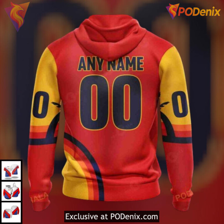 All Star Florida Sunset Edition Arizona Coyotes Hoodie Custom 3D Apparel - 2