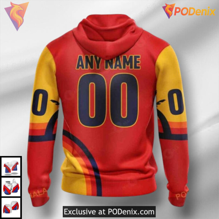 All Star Sunset Concept NHL Ottawa Senators Zip Up Hoodie 3D - 1
