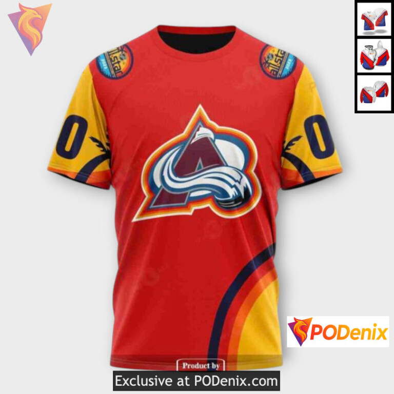 All Star Sunset Tribute Colorado Avalanche Youth Hoodie NHL Sweatshirt - 3