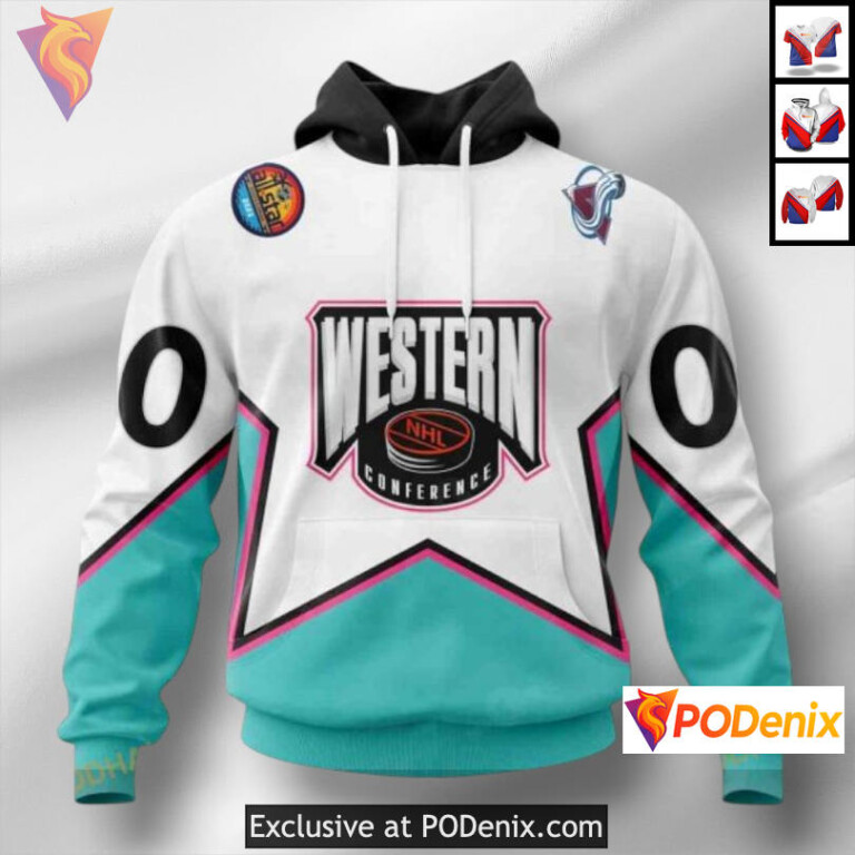 All Star Western Conference 2025 Colorado Avalanche All Over Print Hoodie 3D