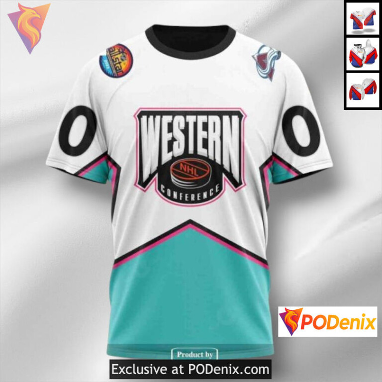 All Star Western Conference 2025 Colorado Avalanche All Over Print Hoodie 3D - 2
