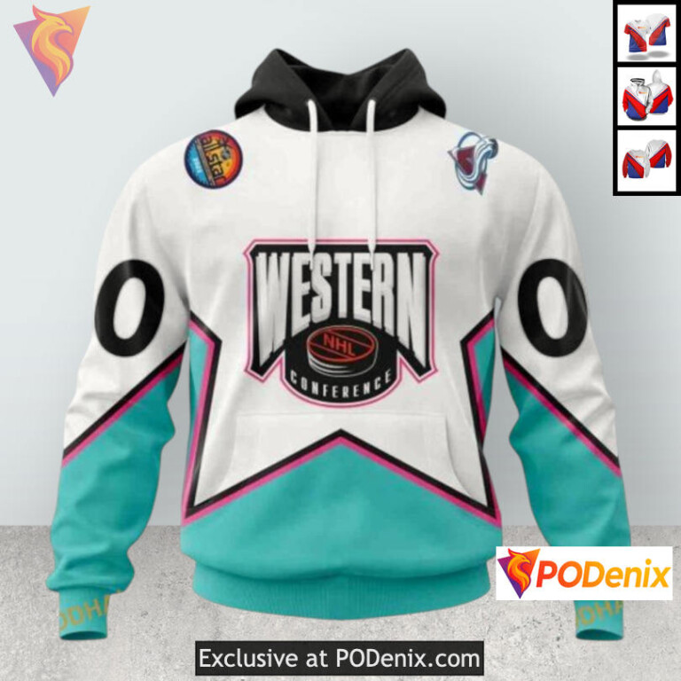All Star Western Conference 2025 Colorado Avalanche Warm Hoodie Custom Edition