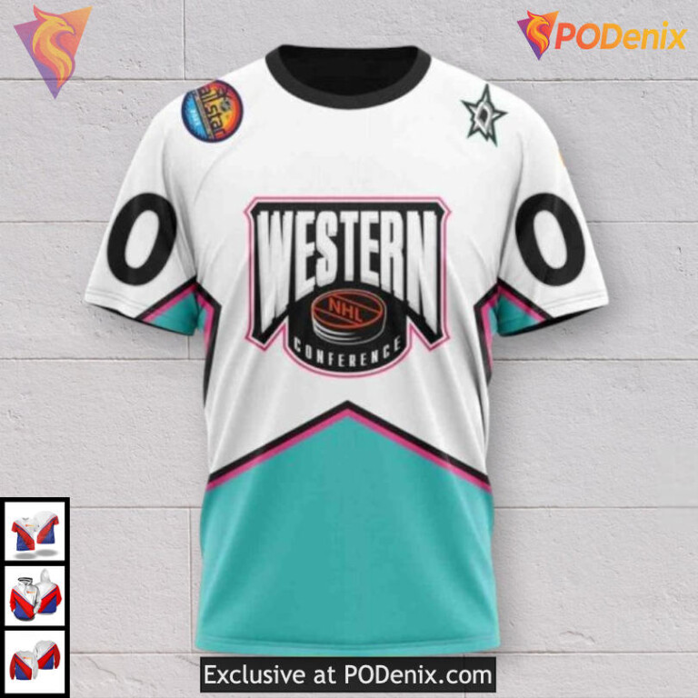 All-Star Western Conference 2025 Dallas Stars All Over Print Hoodie Custom - 2