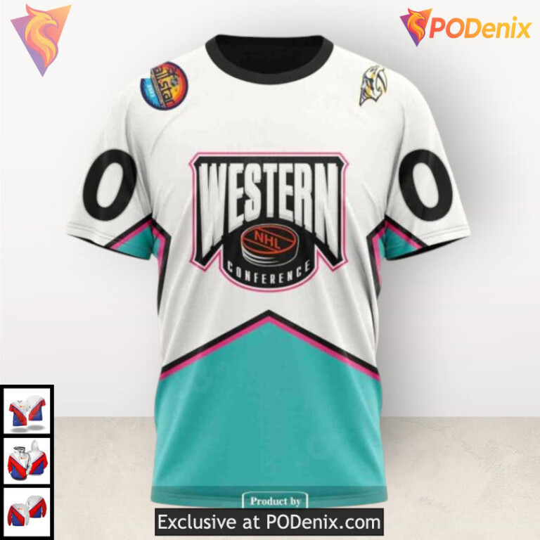 All Star Western Conference 2025 Nashville Predators Winter Hoodie Custom 3D - 2
