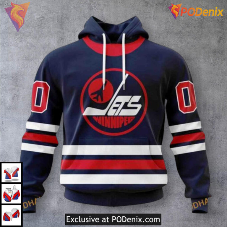 Home Kit 2025 Collection Winnipeg Jets All Over Print Hoodie Custom 3D Design