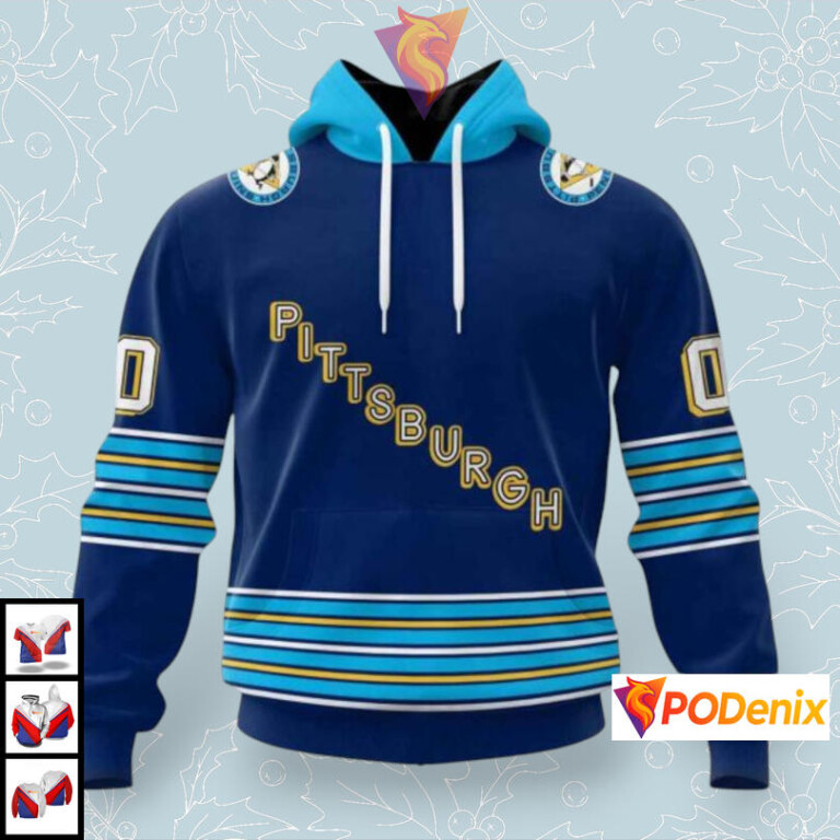 Alternate Team Design Custom Pittsburgh Penguins Hoodie 3D NHL Apparel