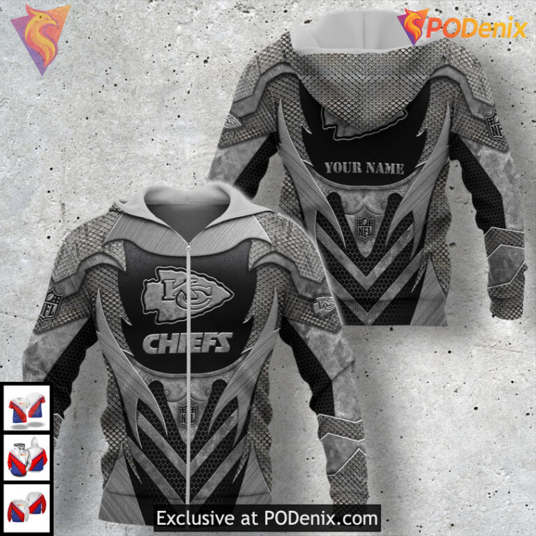 Armored Knight Warrior Limited Edition Kc Chiefs Mens Hoodie Battle Fan Gear - 1