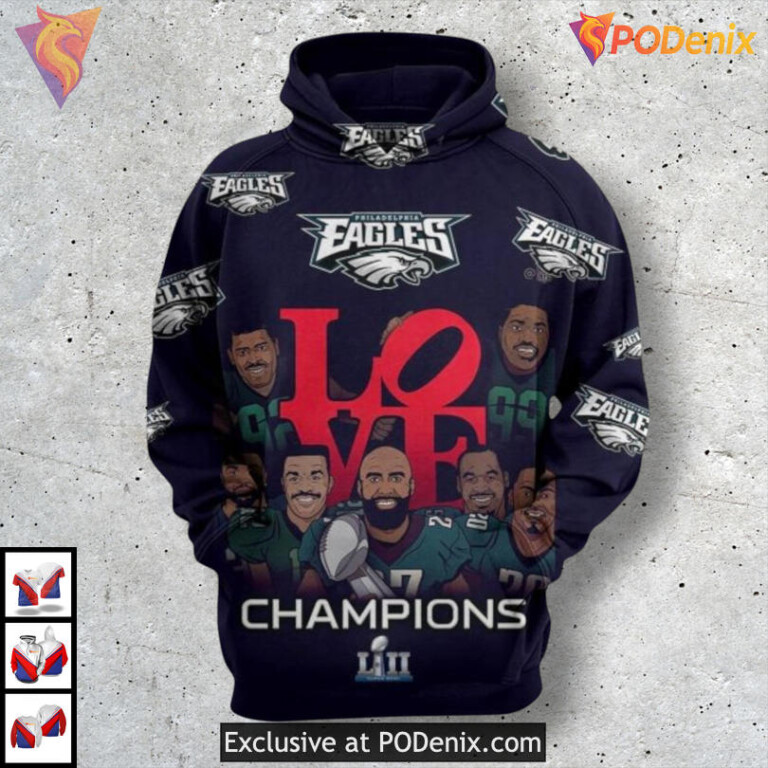 Athletic Performance Wear Philadelphia Eagles Christmas Hoodie Sport 3D Design