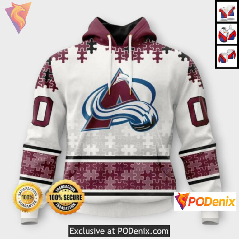 Autism Awareness Concept Colorado Avalanche Hoodie For Women NHL Apparel