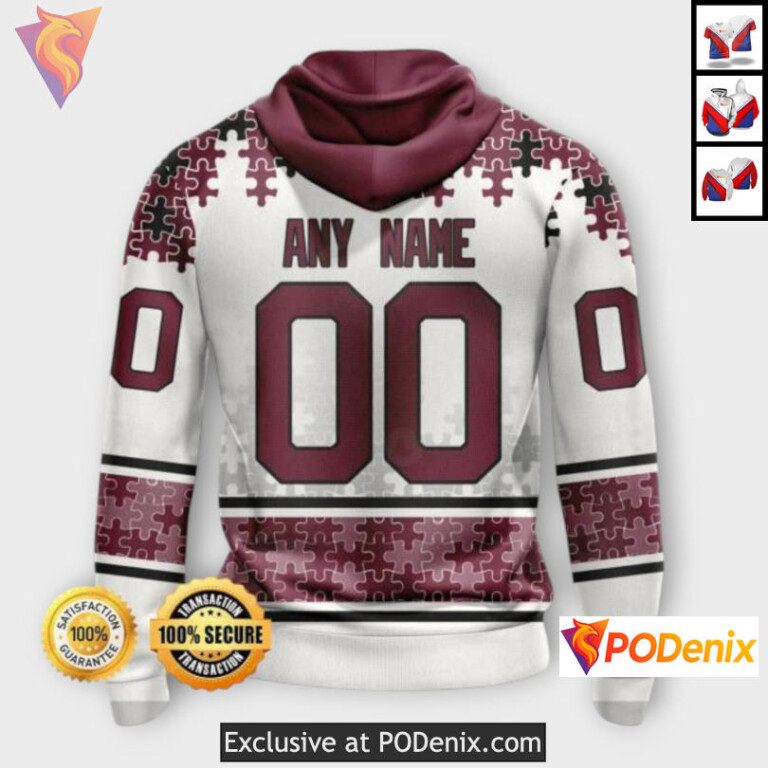 Autism Awareness Concept Colorado Avalanche Hoodie For Women NHL Apparel - 1