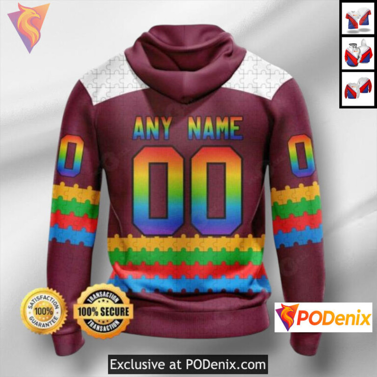 Autism Awareness Custom Design Colorado Avalanche Kids Hoodie Special 3D - 1