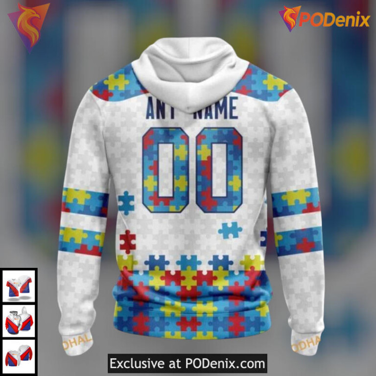 Autism Awareness Edition Arizona Coyotes Hoodie 3D Personalized Apparel - 1