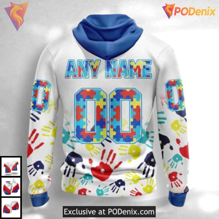 Autism Awareness Graphic Tribute Vintage Dallas Stars Hoodie Custom 3D - 2