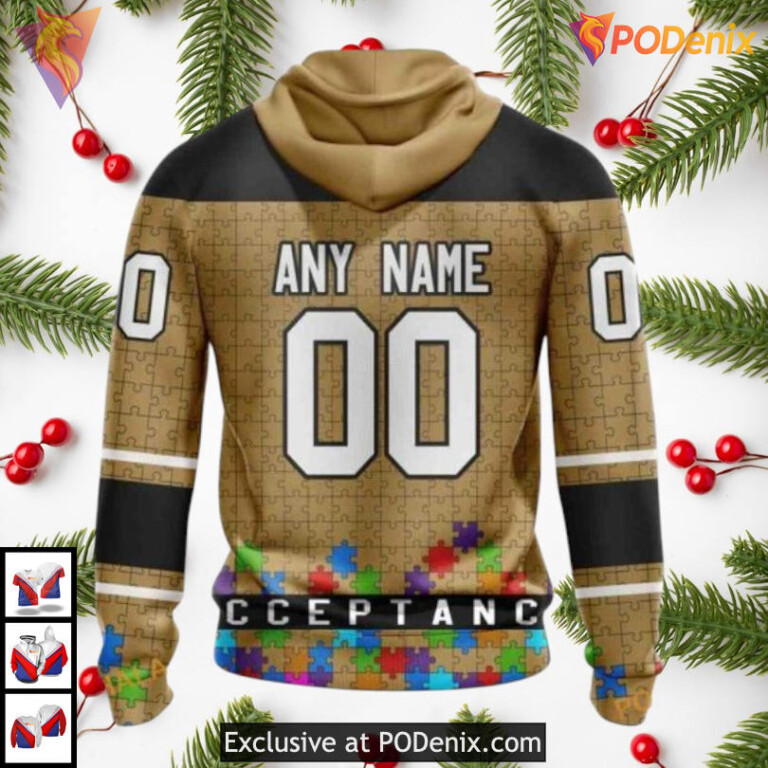 Autism Awareness Hockey Tribute NHL Ottawa Senators Personalized 3D Hoodie - 1